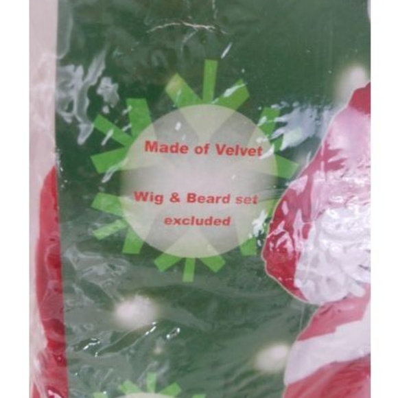 Santa Claus outfit velvet one size LAST ONE - Picture 7 of 8